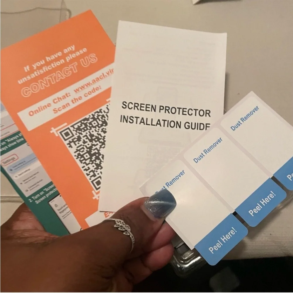 Skin Tempered Glass Screen Protector - Black X 3